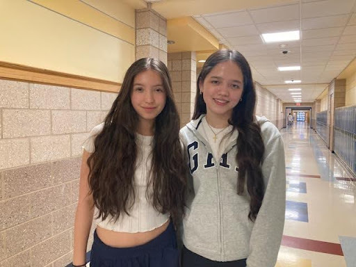 Angelina Giovangelo and Michelle Connolly, Freshmen (left to right)
