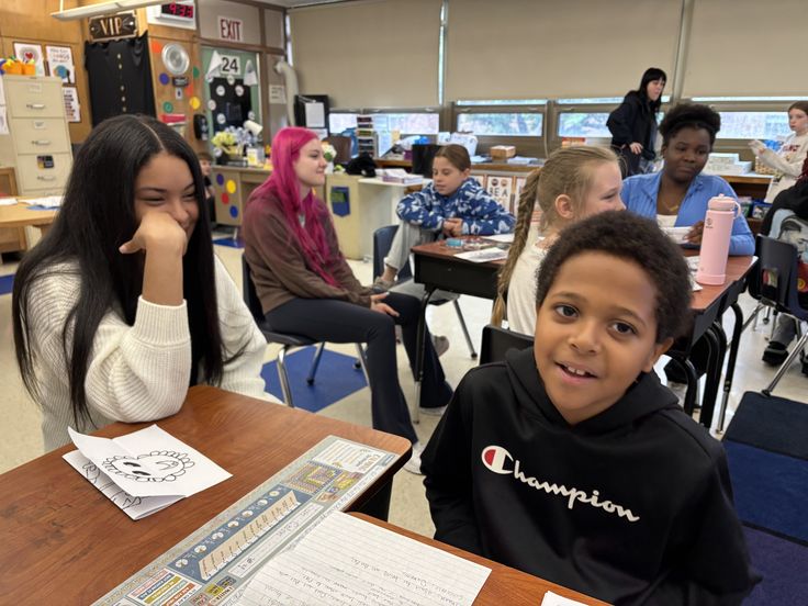 Dakeyris Villalona Moreta smiles as she meets with her pen pal