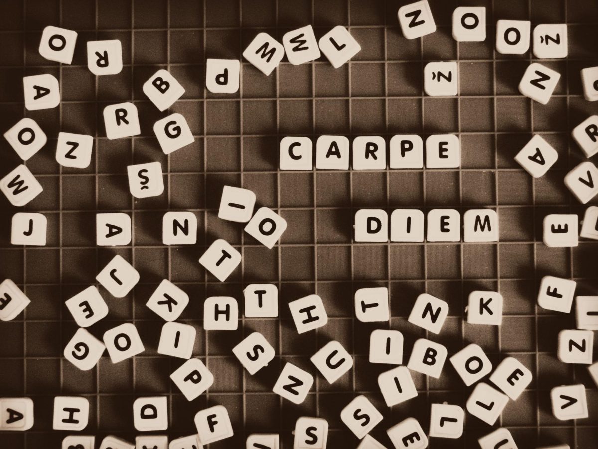 "Carpe Diem" means seize the day.