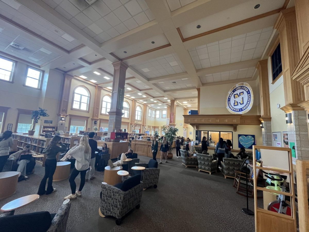 The NHS library looks busy, but are students actually borrowing and reading books?