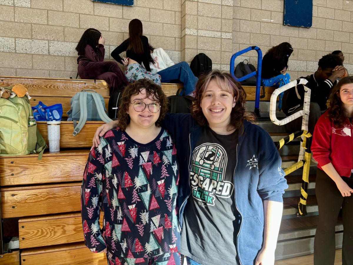 NHS Students on pajama day