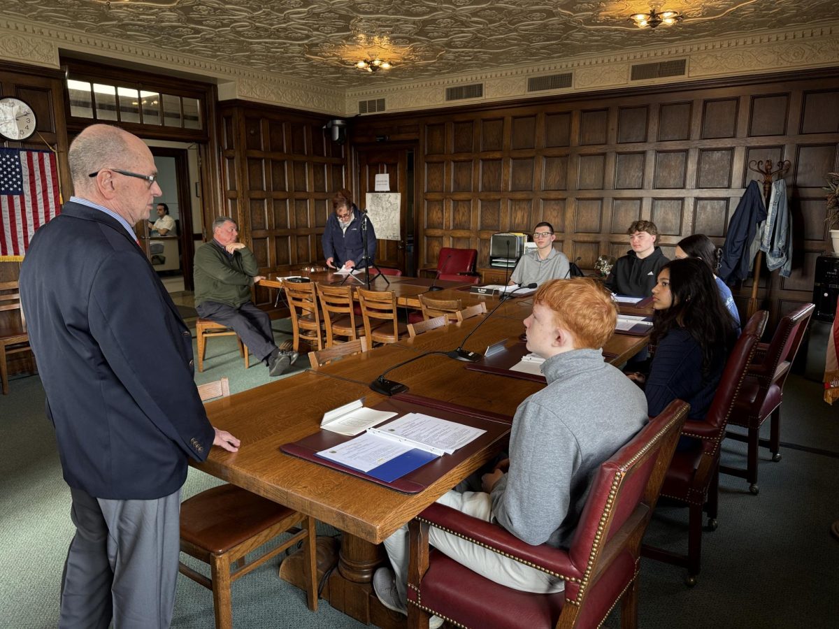  Students learn how the Board of Selectmen works and what they do.