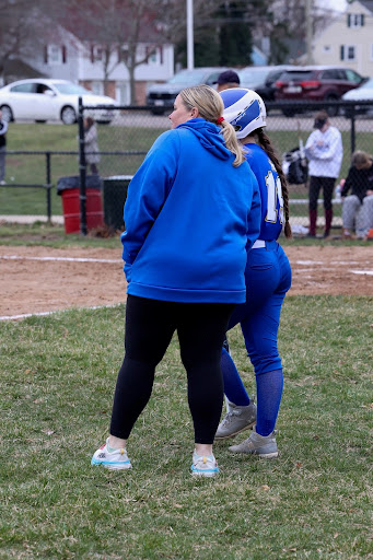 Coach N and Captain CeCe Beaker last season. 
