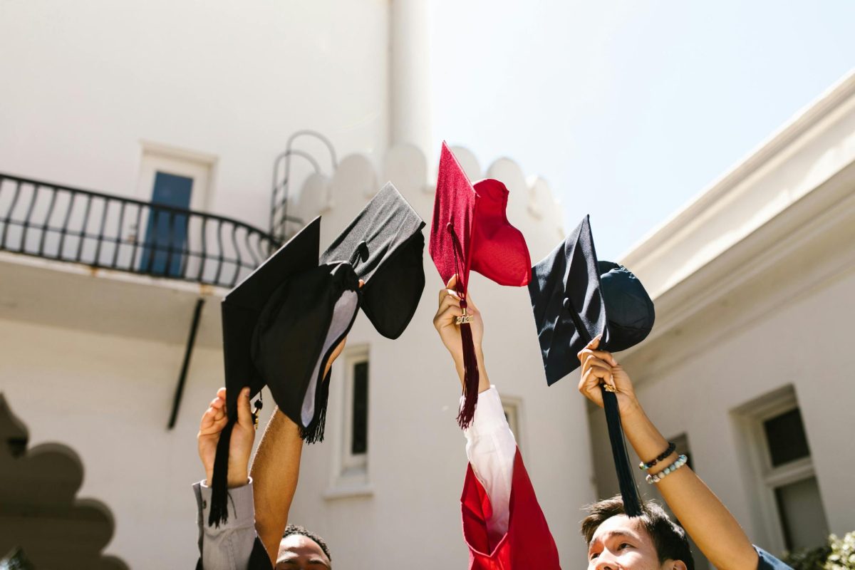 Throw your caps, up seniors! You're almost done!
Photo Credit: Pexels
