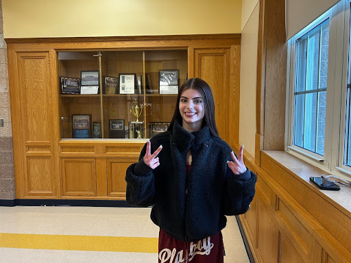 Senior Maddison Brown is a member of the work-study program at NHS.