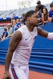 Stefon Diggs heading to the Bills locker room, Wikimedia Commons