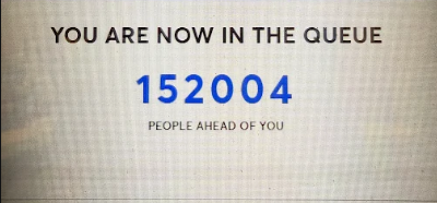 Ticketmaster informs the person that they are in the queue for Olivia Rodrigo's “The Unraveled Tour” and how many more people are ahead. 
Screenshot by Eleni Boutas